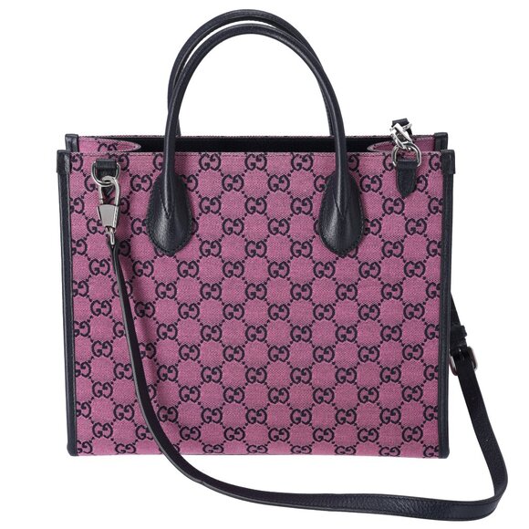 Gucci Small Retro Interlocking G Tote Monogram GG Multicolor Bag Pink - Picture 3 of 10